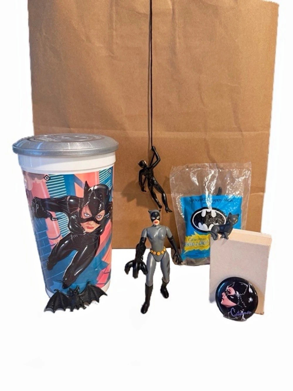 DC Comics Batgirl Batman Catwoman Toy Collector Set